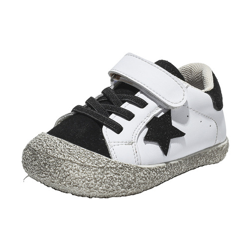 Korean style new style  spring and autumn comfortable Velcro casual sneakers soft bottom baby shoes children's shoes anti-kick