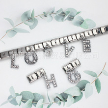 意大利方块手环 不锈钢拼接弹力手镯 diy个性手链 脚链Charms配饰