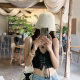 French Style Lace Camisole Women's Summer Underwear with Chest Pad Design Sense Strap Outer Wear Spice Girl Short Top Trendy