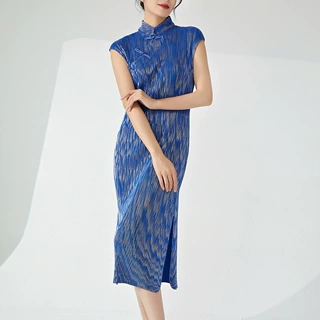独特绝美改良旗袍裙子日常百搭深圳南油高端新中式连衣裙女夏季