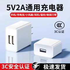 5v1a2a デュアル USB プラグ 10 ワットマルチポート Apple Huawei 携帯電話ヘッドフォンデスクランプスローチャージヘッド充電器に適しています