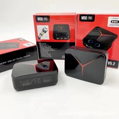 新しいプライベートモデルM90 bluetoothイヤホンは本当に無線運動入耳式TWSデジタル表示ファッションスライド式開倉イヤホンです。