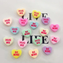 树脂配件字母爱心项链吊坠耳饰发夹配饰套盒手工制品材料批发