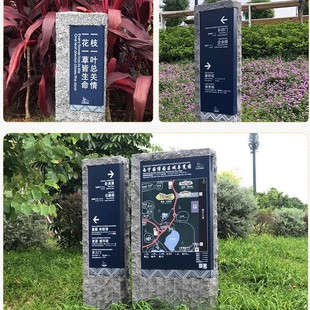 制作不锈钢介绍牌分流导向指示牌户外引导标识牌公园路牌指引指路-阿里巴巴