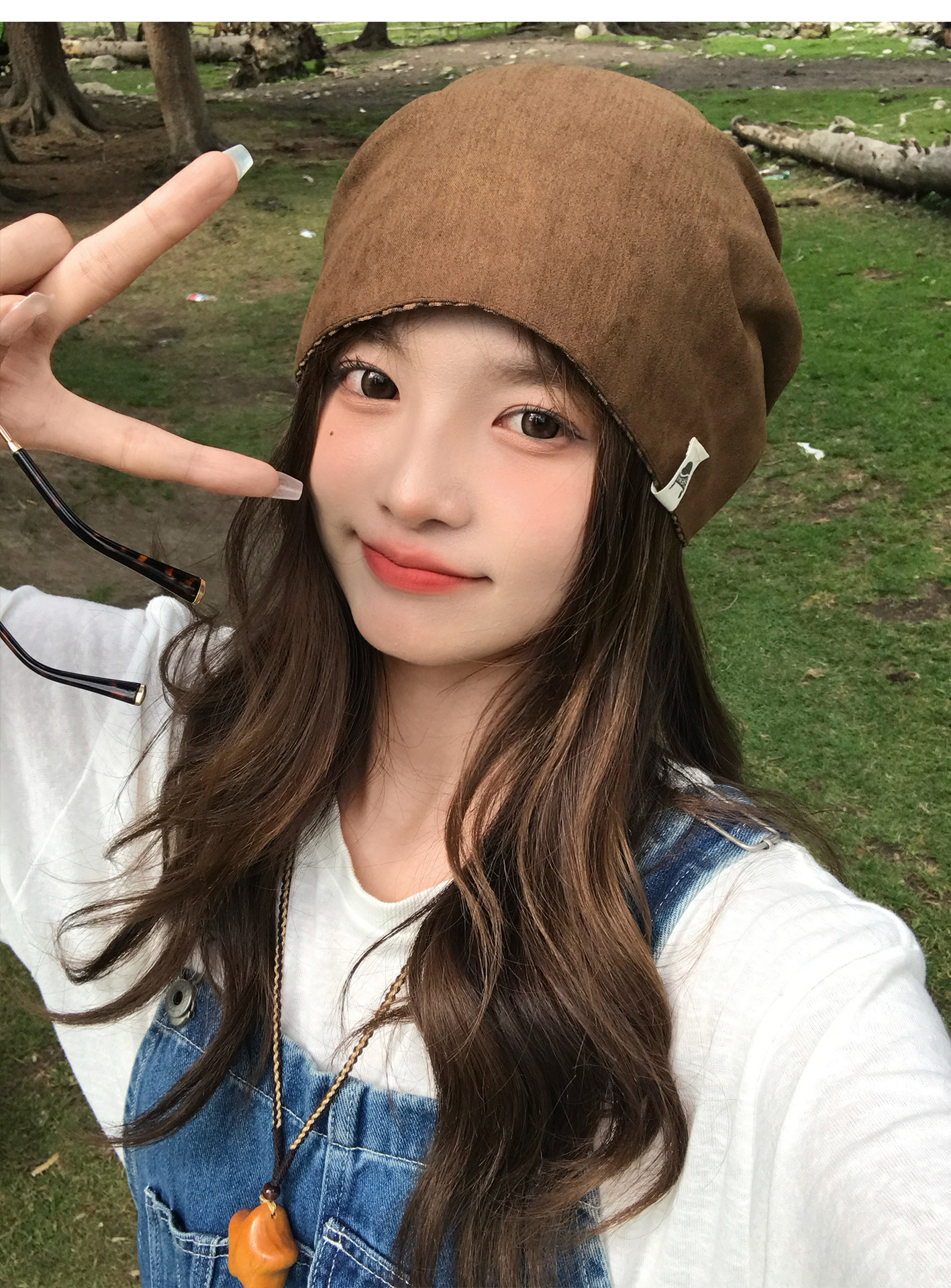 Vintage-Karomütze für Damen, dünn, für den Sommer, für großen Kopfumfang, elegant, vielseitig und lässig._voghion.com