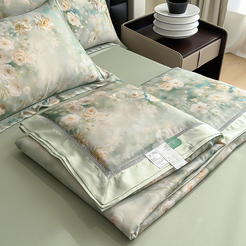 Spring and summer new 60s Lyocell Tencel hollow summer cool quilts skin-friendly naked sleep feeling Tencel summer quilts air conditioning quilts