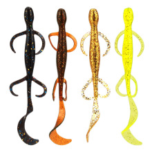 ebay 速卖通 仿生路亚饵假饵 卷尾壁虎软虫假饵拟饵  厂家批发