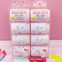 Воздушный рулон Sanrio, собака с корицей Kurome, милая и удобная бочка для завивки волос, воздушная челка, французская челка, вьющиеся волосы
