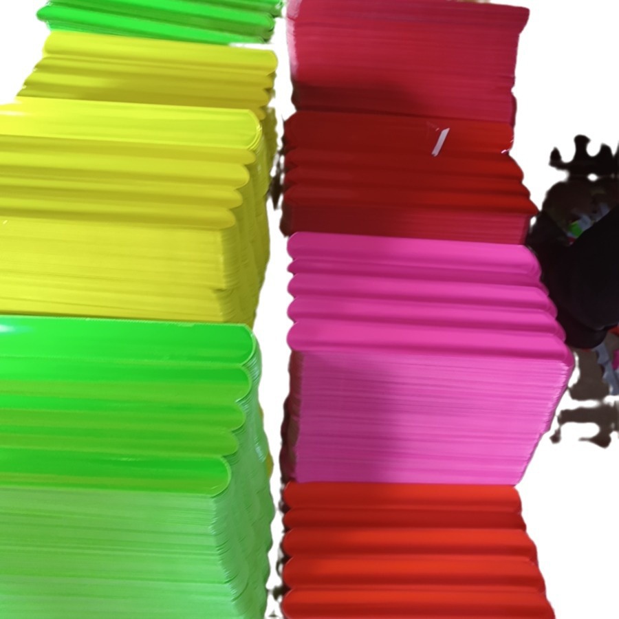 Fluorescente multicolor pvc reflectante color mixto collar pulsera 3X22 tamaño fábrica directa fábrica al por mayor