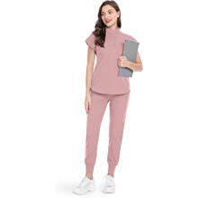W 74118 Stand collar batwing scrub set ����������ϴ������ר