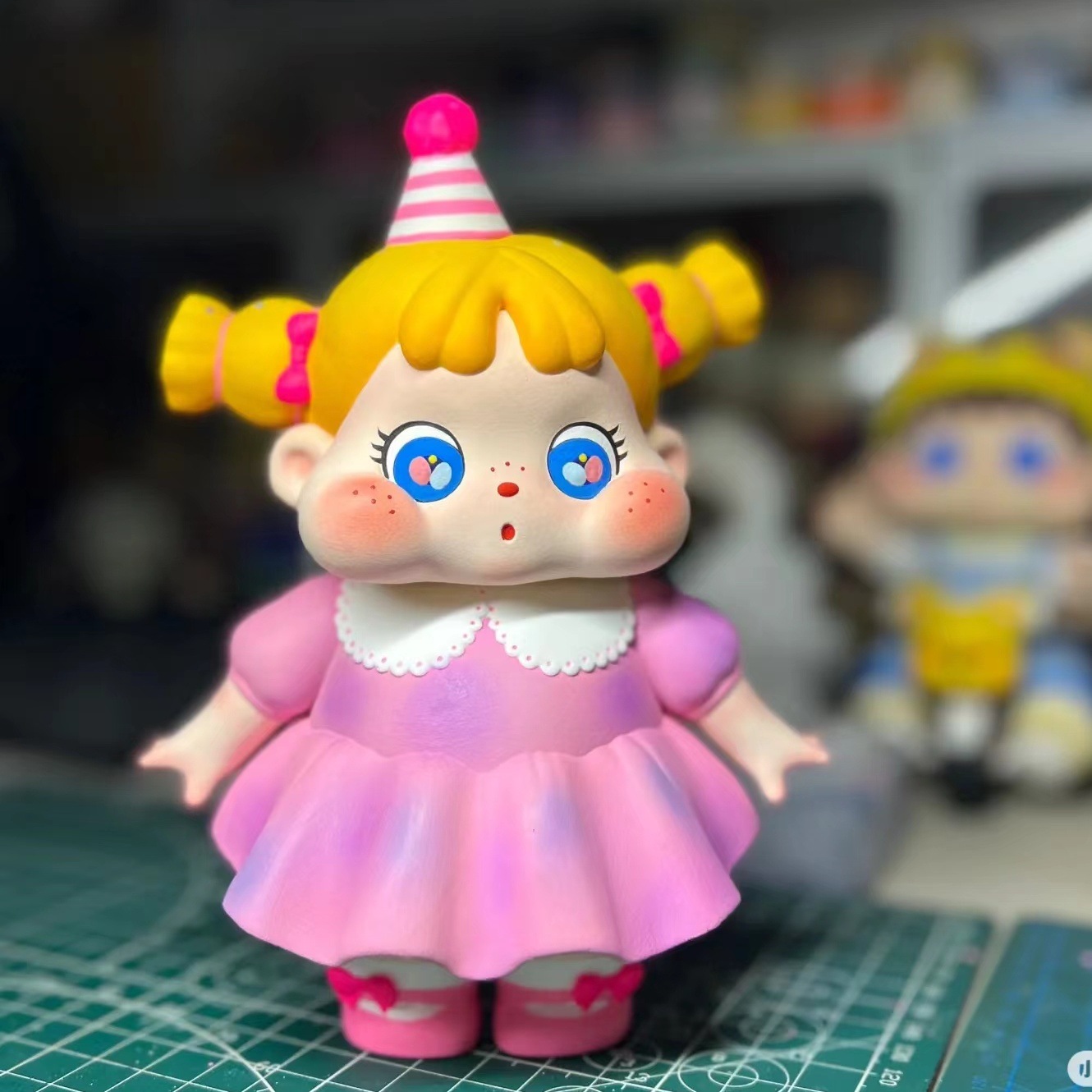 모자 qqo24cm 석고 인형 라텍스 몰드