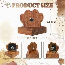 木质缝纫线刀桌面纱线切割器带支架刀片节约器绗缝木制缝纫工具