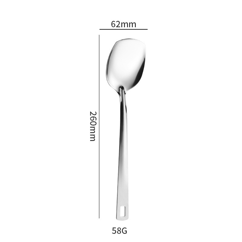 ステンレスキッチン用品6点セット、フライ用スパチュラ、フライ用スパチュラ、スープシェル、スープ排水、野菜スプーン排水、軽量ステンレスキッチン用品6点セット|undefined