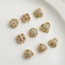 14K����ɫ�ʯ�������~�ݸ����p�������朴������diy���Ʒ