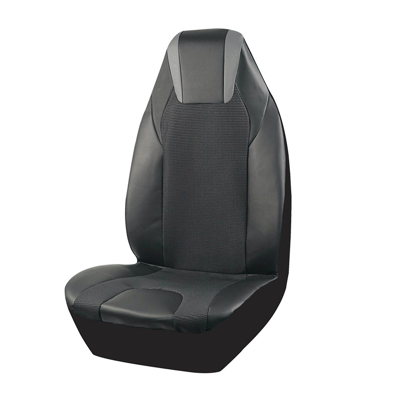 Aicheda's New Car Seat Cover Jacquard Fabric Black Gray Pvc Hooded One-Piece Three-Dimensional Stylish Design