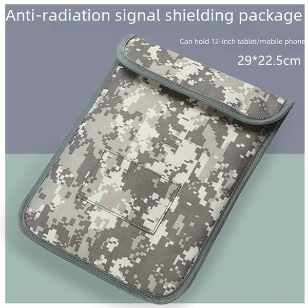 New computer bag ipad mini camouflage Universal Tablet large mobile phone signal shielding bag anti-radiation 12 inch bag