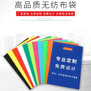 Non-Woven Bag Punched Satchel Clothing Bag Advertising Logo Environmentally Friendly Spot Non-Woven Flat Flap Pocket Pants Quilt
