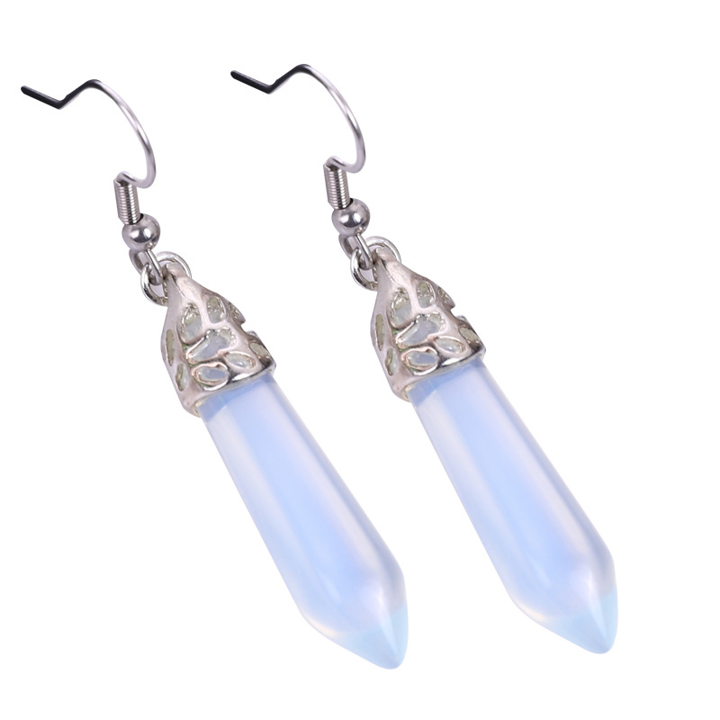 1 Paire Mode Couleur Unie Polissage Cristal Boucles D'oreilles display picture 3