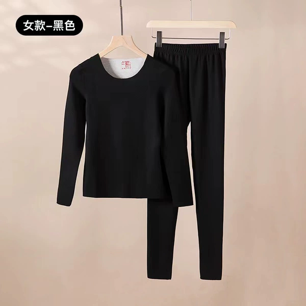 Silk wool women's model-black