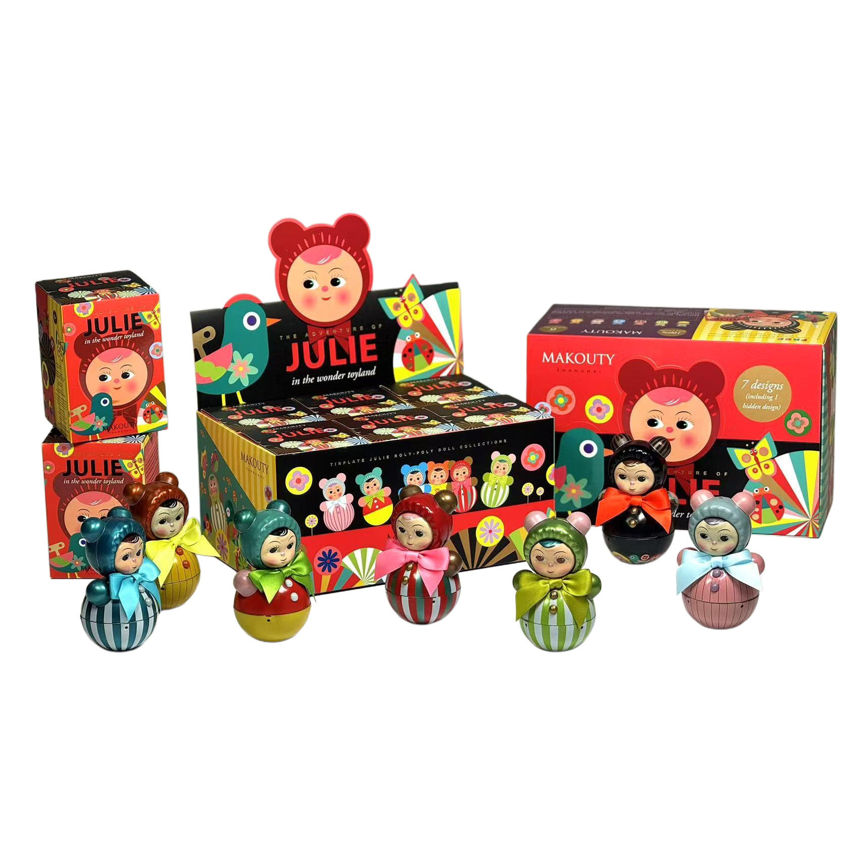 不倒翁盲盒复古铁皮玩具创意礼品个性摆件收藏品铁皮工艺品批发