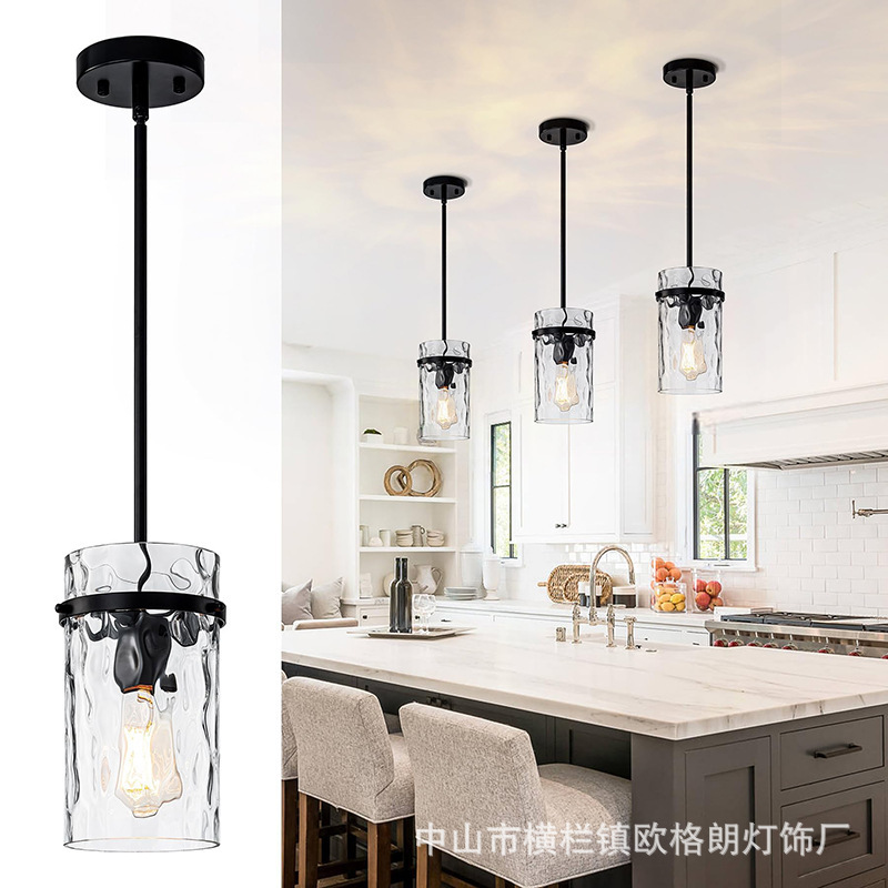 Cross-Border Wayfair American Glass Chandelier Home Decoration Living Room Bedroom Study Restaurant Decorative Art Lamp Chandelier