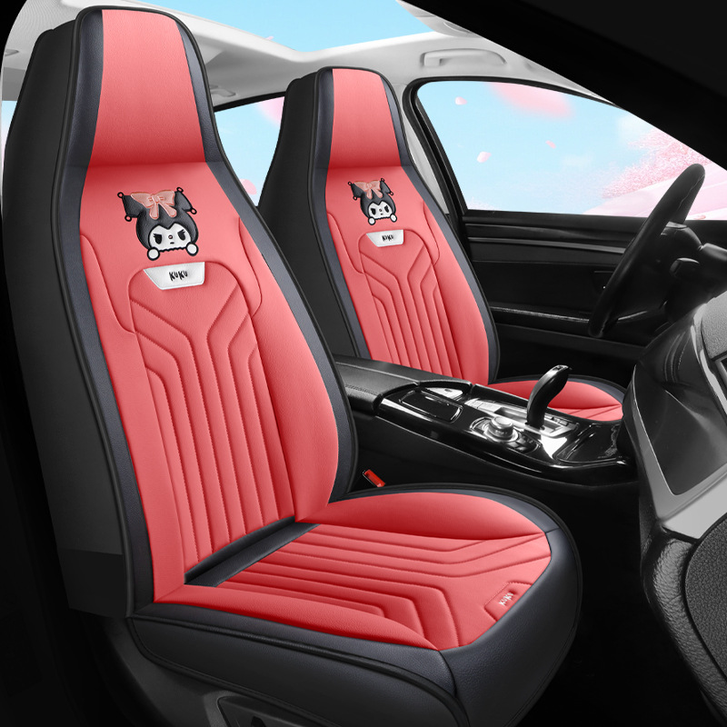 Seat cushion, seat cover, Universal Car Seat Cushion - standard-mousse-red-integrated-head