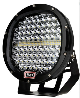 Car LED work light 9-inch round spotlight off-road vehicle modified ceiling light 384W high-power fog light Inspection light (Ön faralar) - black