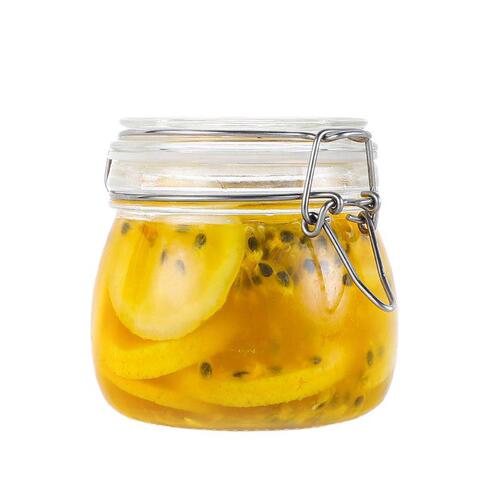 玻璃瓶密封罐子食品罐带盖透明罐头家用腌制柠檬百香果蜂蜜储物罐