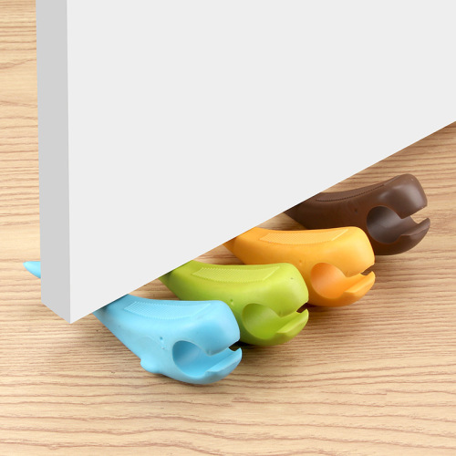 2024 New Japanese Style Silicone Door Stopper Cartoon Whale Shark Safety Door Card Anti-collision Soft Door Stop Baby Anti-Pinch Hand