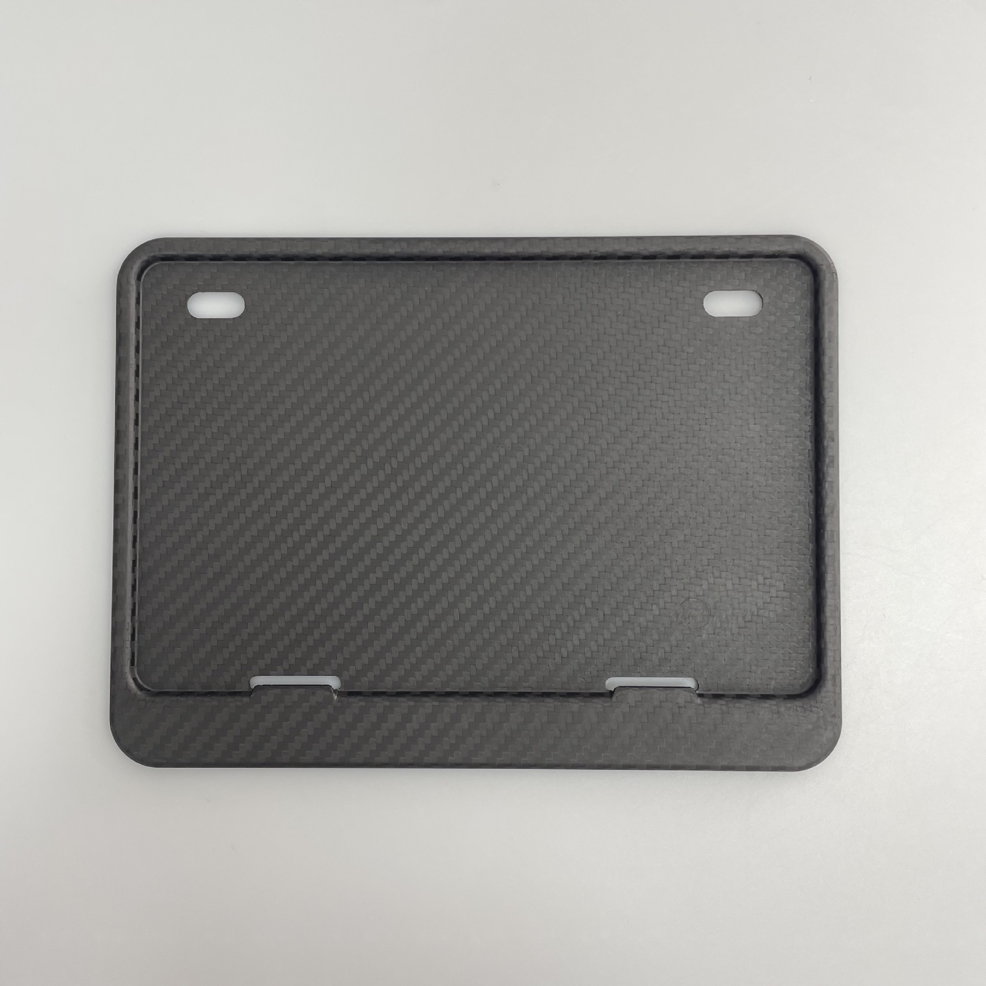 Carbon Fiber Yellow Motorcycle License Plate Frame, Compliant with National Standards, Does Not Block the Number, Motorcycle Modification License Plate Holder, Can Be Printed with Logo