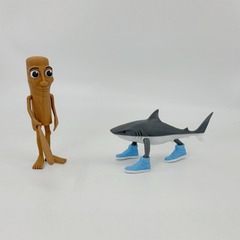 tungtungtungSahur 木の棒マン アメリカの山と海の経典 tralalerotralala サメ 3D プリント