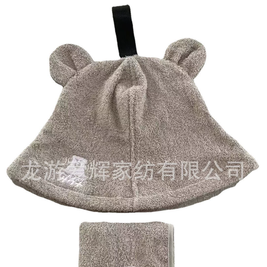 Хлопковая шапка для сауны мультфильм шапка для сауны