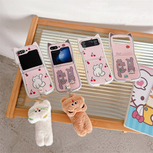 可爱猫咪猫耳新款模具三星Galaxy zflip6/7代折叠手机壳适用3/4/5