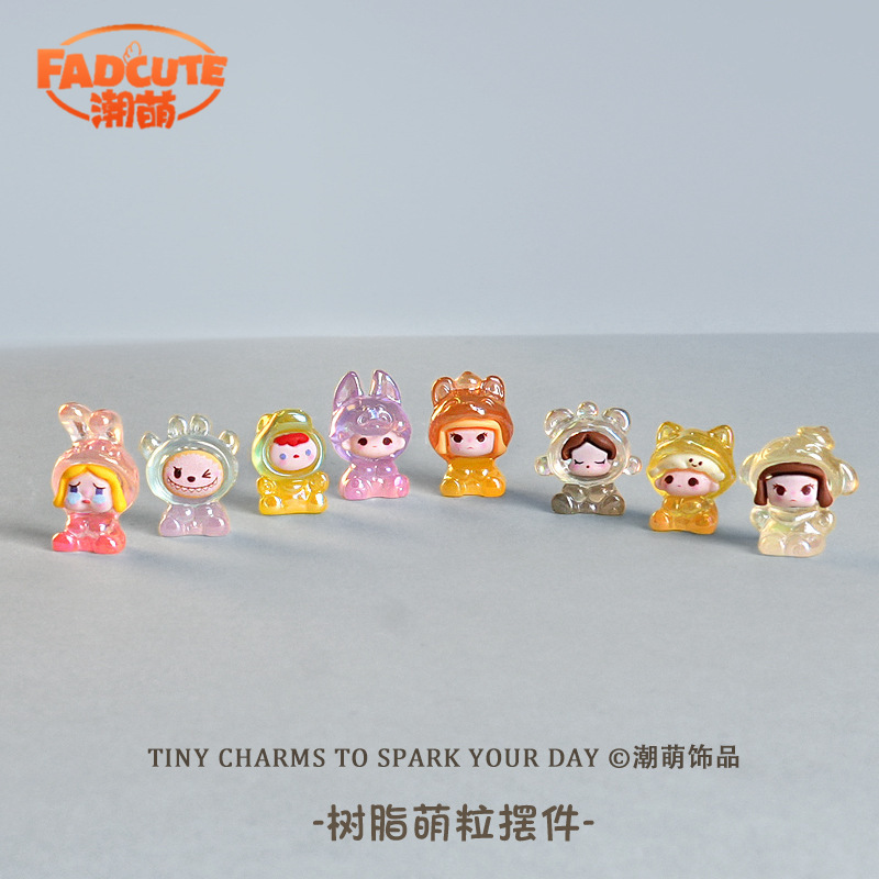 Electroplated Micro-Landscape Creative Small Accessories, Cute Ornaments, Blind Bags, Mini Ornaments, DIY Jewelry Accessories