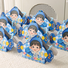 宝宝喜糖盒2025新款儿童糖果袋满月伴手礼盒装生日空盒小孩诞生礼