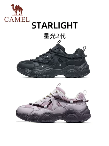 Camel Outdoor Starlight Sports Shoes 2026 Autumn/Winter New Thick-Soled Dad Shoes for Men and Women Breathable Casual Camel Shoes