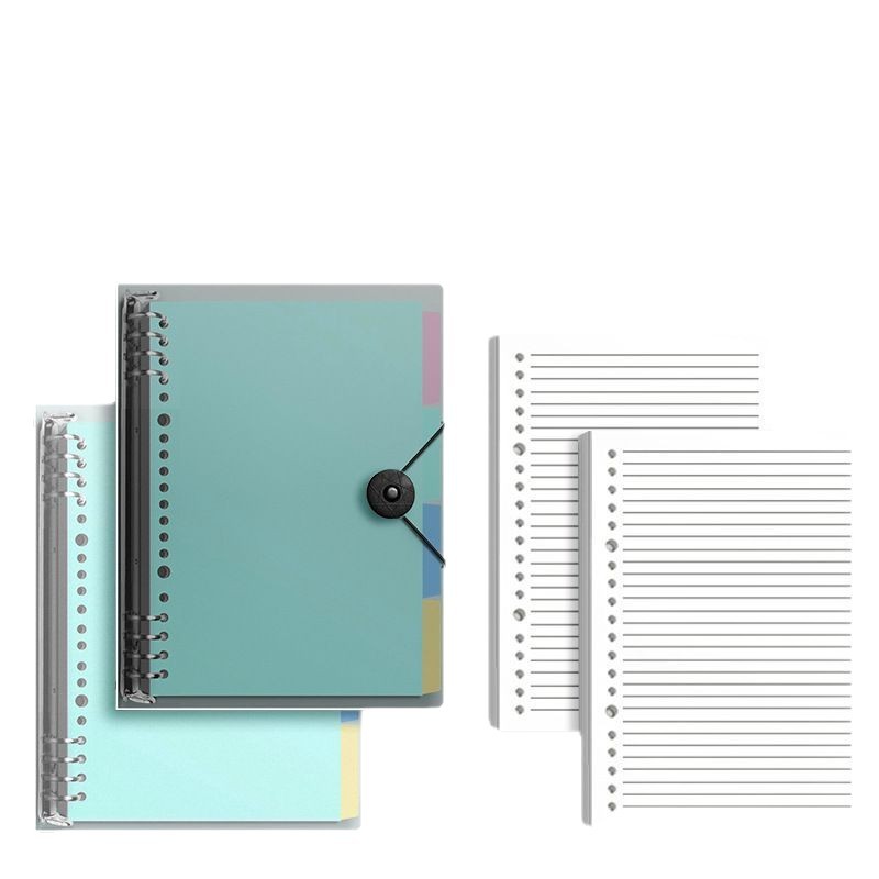 Cuaderno de hojas sueltas B5, cuaderno desmontable, cuadrículas para examen de ingreso a posgrado, notas A4A5, clip de carcasa engrosada