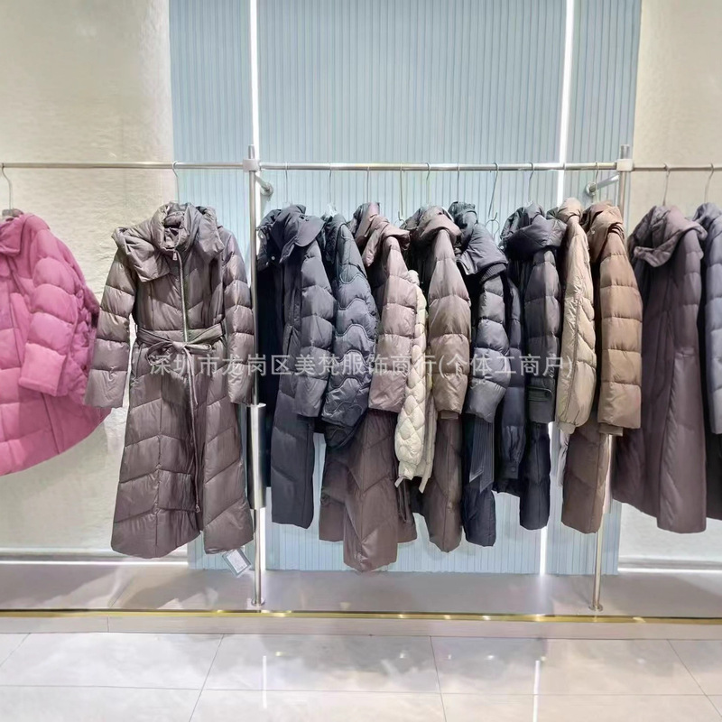 France Dazhan down Jacket 25 Winter Mid-Length Thickened Waist-Cinched Warm Coat Store Live Sale Clearance Wholesale