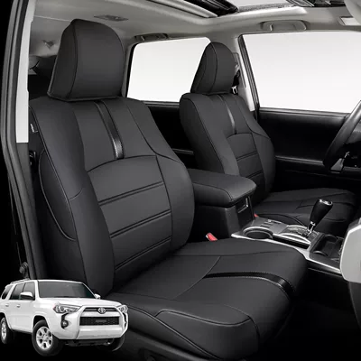 [Cross-border Exclusive] Amazon Suitable for Toyota 4Runner Four Seasons Universal All-inclusive Full Leather Seat Cover (Modelə uyğun (Original) oturacaq örtükləri) - black-2011-2024-seven-seats