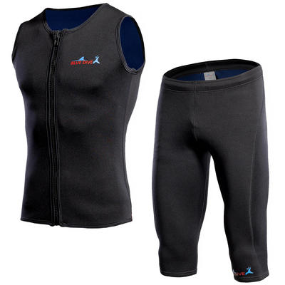 goods in stock 2mm Wetsuit Two piece set winter keep warm vest Snorkeling Swimming Cold proof Warm clothes Winter Swimming Warm clothing