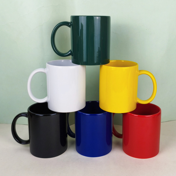 Ceramic water cup with custom logo for office and home use color…