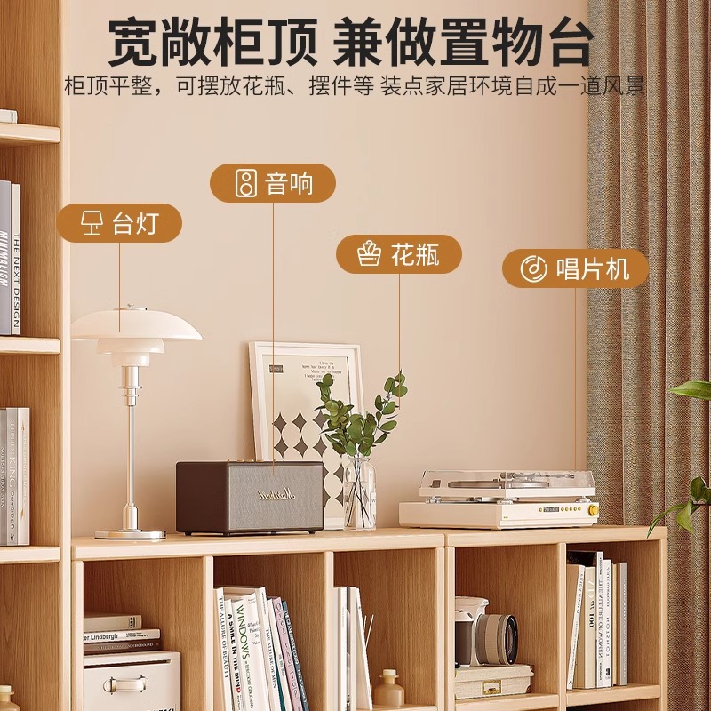 Gabinete bajo de madera maciza esquina de piso estantería estrecha gabinete lateral contra la pared estantería pequeña no ocupa espacio armario de almacenamiento simple