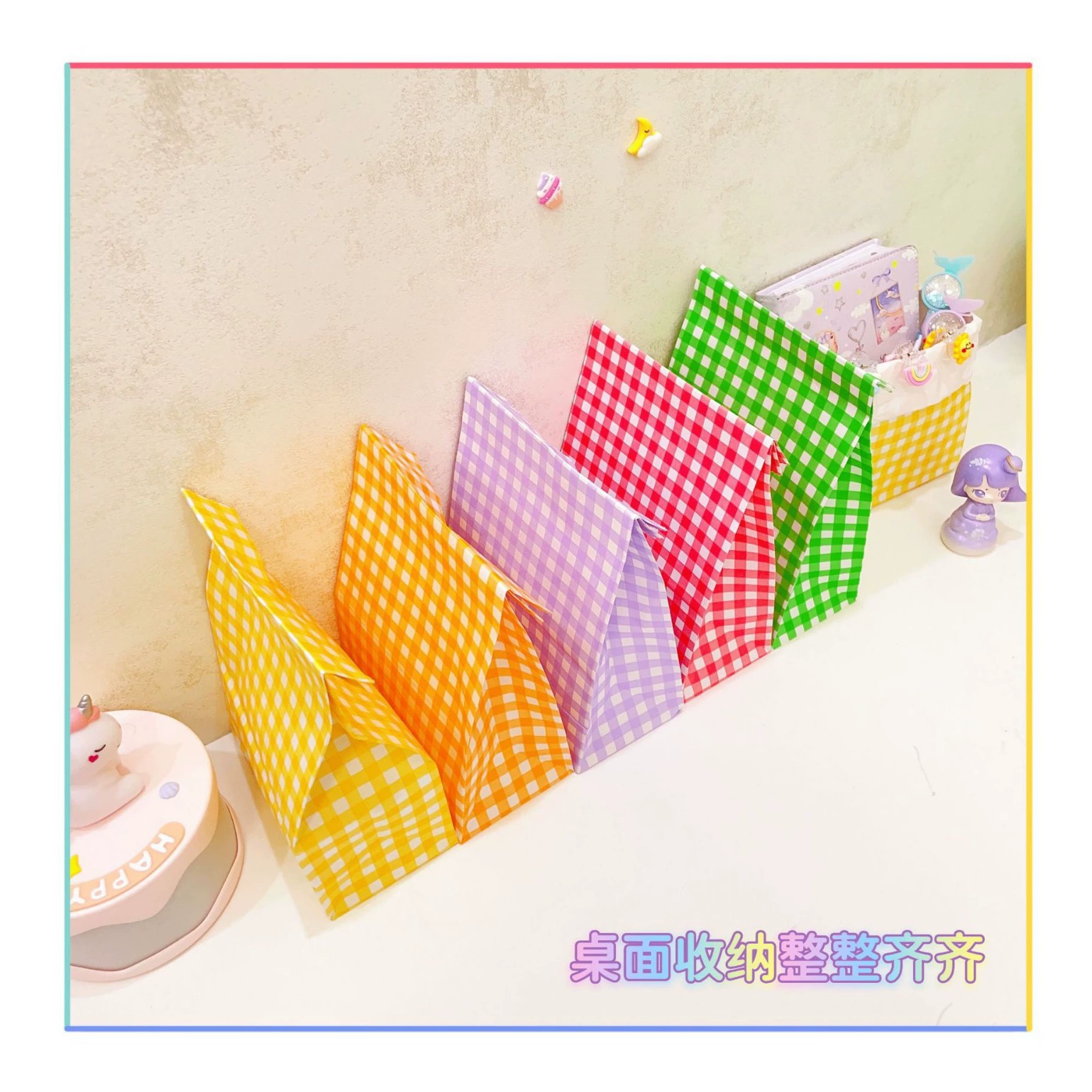 Ins Simple Retro Macaron Lauret настольное хранение бумажный пакет подарочная упаковка девочкам милое хранение