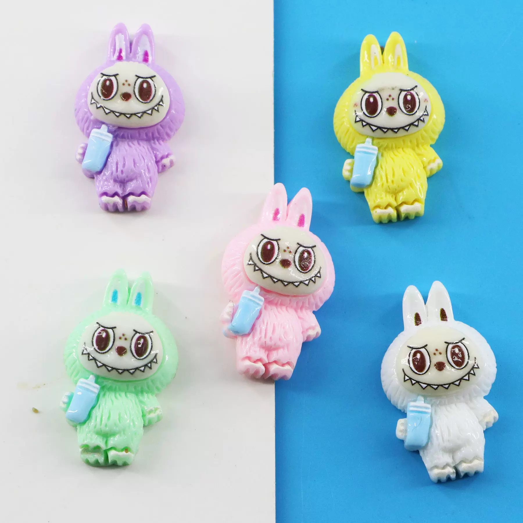 可爱水杯拉布布diy树脂饰品奶油胶水杯贴手机壳配件可装盲袋