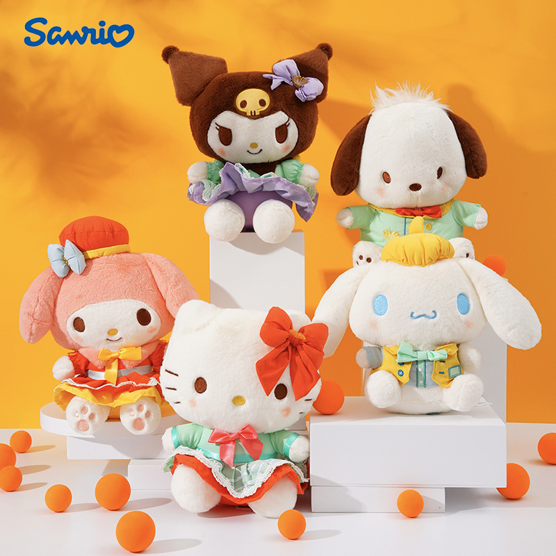 正版三麗鷗玩偶春夏限定庫洛米hellokitty美樂蒂公仔節日禮物批發