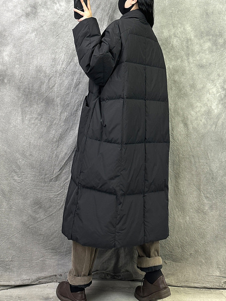 warm long winter down jacket for leisure