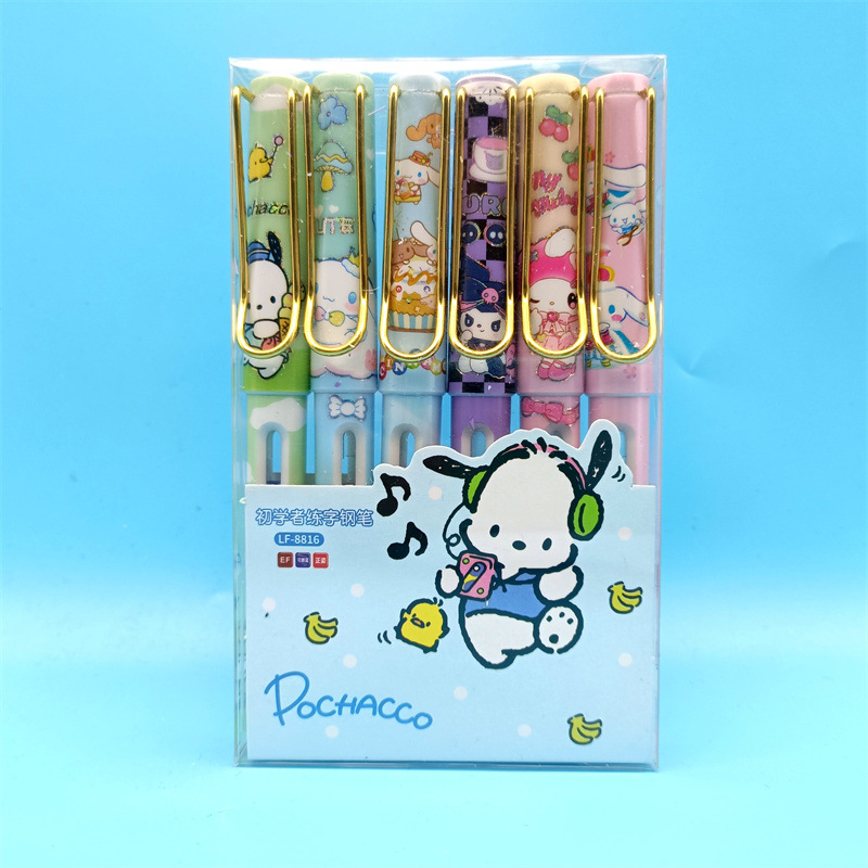 Sanrio coolomi pen estudiante bolsa de tinta especial pen ins estilo de alta apariencia estilo chica tinta reemplazable