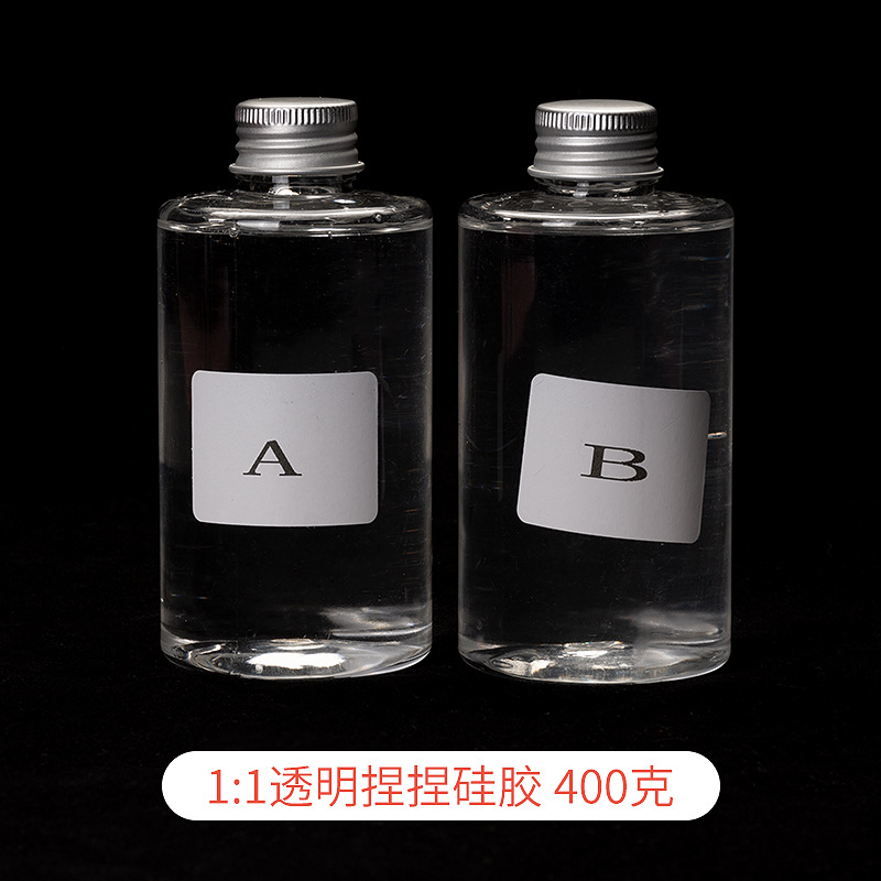 1:1 투명 핀치 실리콘 400g