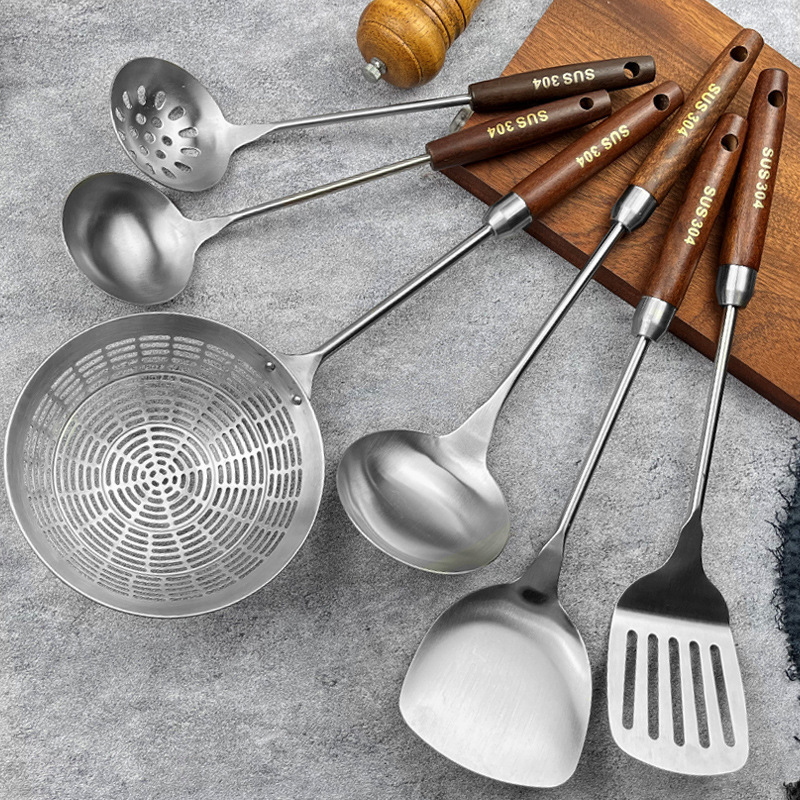 304 cocina de acero inoxidable set pala de cocina cocina set completo de cocina set de cocina set de siete piezas set