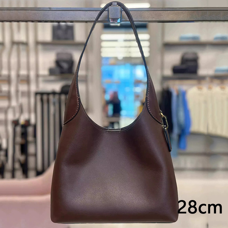 C-Brand New Brooklyn Bucket Bag 28 Hobo Bag Large Capacity Shoulder Handbag For Women - Thumbnail 2